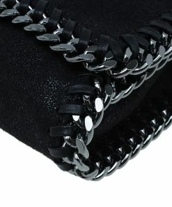 Cheapest 🌟 Stella McCartney Black Falabella Shaggy Deer Messenger Bag For 👩 Women ⌛ -Stella McCartney Shop luxury women stella mccartney used handbags p46377 011