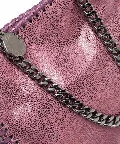 Best deal 😉 Stella McCartney Purple Faux Leather Tiny Falabella Shoulder Bag For 👩 Women 😀 -Stella McCartney Shop luxury women stella mccartney used handbags p466290 005