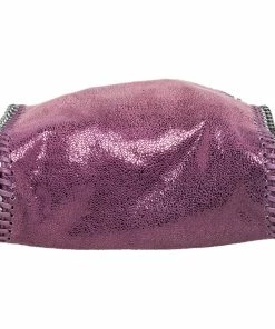 Best deal 😉 Stella McCartney Purple Faux Leather Tiny Falabella Shoulder Bag For 👩 Women 😀 -Stella McCartney Shop luxury women stella mccartney used handbags p466290 006