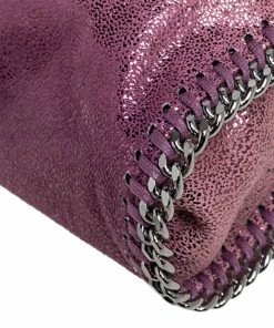Best deal 😉 Stella McCartney Purple Faux Leather Tiny Falabella Shoulder Bag For 👩 Women 😀 -Stella McCartney Shop luxury women stella mccartney used handbags p466290 008