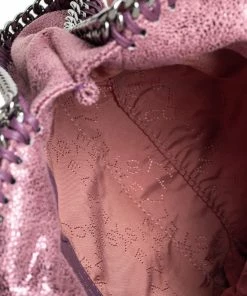 Best deal 😉 Stella McCartney Purple Faux Leather Tiny Falabella Shoulder Bag For 👩 Women 😀 -Stella McCartney Shop luxury women stella mccartney used handbags p466290 009