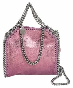 Best deal 😉 Stella McCartney Purple Faux Leather Tiny Falabella Shoulder Bag For 👩 Women 😀