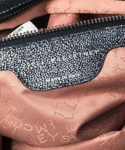 Cheap 🧨 Stella McCartney Metallic Blue Faux Leather Small Falabella Tote For 👩 Women 🔥 -Stella McCartney Shop luxury women stella mccartney used handbags p471320 011