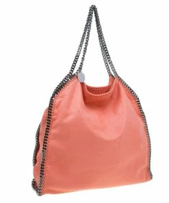 New 💯 Stella McCartney Orange Faux Leather Falabella Tote For 👩 Women 🌟 -Stella McCartney Shop luxury women stella mccartney used handbags p47177 003