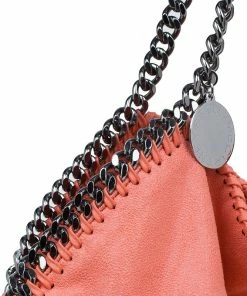 New 💯 Stella McCartney Orange Faux Leather Falabella Tote For 👩 Women 🌟 -Stella McCartney Shop luxury women stella mccartney used handbags p47177 006