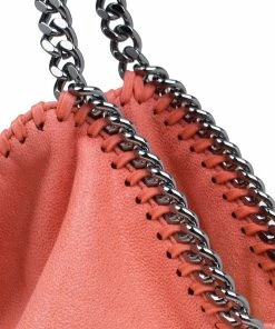 New 💯 Stella McCartney Orange Faux Leather Falabella Tote For 👩 Women 🌟 -Stella McCartney Shop luxury women stella mccartney used handbags p47177 007