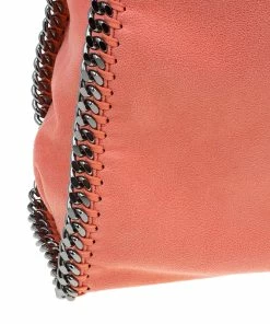 New 💯 Stella McCartney Orange Faux Leather Falabella Tote For 👩 Women 🌟 -Stella McCartney Shop luxury women stella mccartney used handbags p47177 008