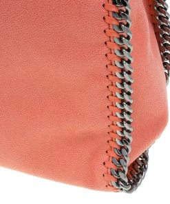 New 💯 Stella McCartney Orange Faux Leather Falabella Tote For 👩 Women 🌟 -Stella McCartney Shop luxury women stella mccartney used handbags p47177 009