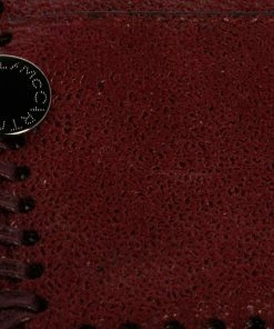 Best deal 🤩 Stella McCartney Maroon Faux Leather Card Holder For 👩 Women 😍 -Stella McCartney Shop luxury women stella mccartney used handbags p471794 007