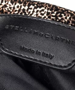 Cheapest 🔥 Stella McCartney Gold Faux Suede Falabella Shoulder Bag For 👩 Women 😉 -Stella McCartney Shop luxury women stella mccartney used handbags p472987 001