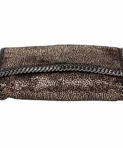 Cheapest 🔥 Stella McCartney Gold Faux Suede Falabella Shoulder Bag For 👩 Women 😉 -Stella McCartney Shop luxury women stella mccartney used handbags p472987 004