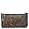 Cheapest 🔥 Stella McCartney Gold Faux Suede Falabella Shoulder Bag For 👩 Women 😉