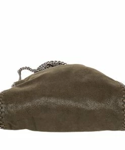 Brand new ❤️ Stella McCartney Green Faux Leather Falabella Tote For 👩 Women 😉 -Stella McCartney Shop luxury women stella mccartney used handbags p473641 001