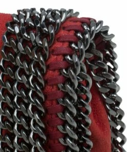 Outlet ✨ Stella McCartney Red Faux Leather Falabella Crossbody Bag For 👩 Women 😉 -Stella McCartney Shop luxury women stella mccartney used handbags p47744 006