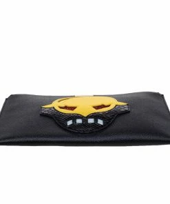 Brand new 💯 Stella McCartney Black Faux Leather Zip Pouch For 👩 Women 🥰 -Stella McCartney Shop luxury women stella mccartney used handbags p482946 002