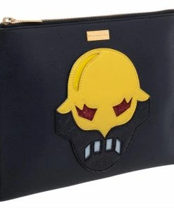 Brand new 💯 Stella McCartney Black Faux Leather Zip Pouch For 👩 Women 🥰 -Stella McCartney Shop luxury women stella mccartney used handbags p482946 006