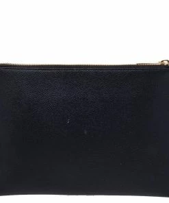 Brand new 💯 Stella McCartney Black Faux Leather Zip Pouch For 👩 Women 🥰 -Stella McCartney Shop luxury women stella mccartney used handbags p482946 007