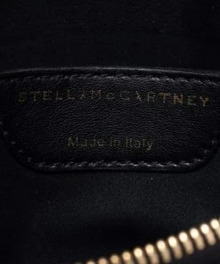 Brand new 💯 Stella McCartney Black Faux Leather Zip Pouch For 👩 Women 🥰 -Stella McCartney Shop luxury women stella mccartney used handbags p482946 011