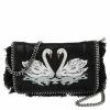 Deals ⌛ Stella McCartney Black Faux Leather Falabella Swan Crossbody Bag For 👩 Women ✨ -Stella McCartney Shop luxury women stella mccartney used handbags p488405 006