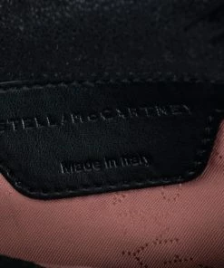 Deals ⌛ Stella McCartney Black Faux Leather Falabella Swan Crossbody Bag For 👩 Women ✨ -Stella McCartney Shop luxury women stella mccartney used handbags p488405 008