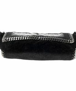 Deals ⌛ Stella McCartney Black Faux Leather Falabella Swan Crossbody Bag For 👩 Women ✨ -Stella McCartney Shop luxury women stella mccartney used handbags p488405 009