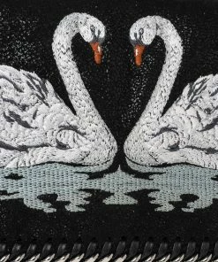 Deals ⌛ Stella McCartney Black Faux Leather Falabella Swan Crossbody Bag For 👩 Women ✨ -Stella McCartney Shop luxury women stella mccartney used handbags p488405 012