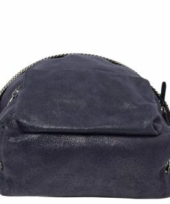 Buy 🥰 Stella McCartney Dark Blue Faux Suede Falabella 🎒 Backpack For 👩 Women 🤩 -Stella McCartney Shop luxury women stella mccartney used handbags p490447 004