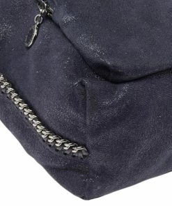 Buy 🥰 Stella McCartney Dark Blue Faux Suede Falabella 🎒 Backpack For 👩 Women 🤩 -Stella McCartney Shop luxury women stella mccartney used handbags p490447 005