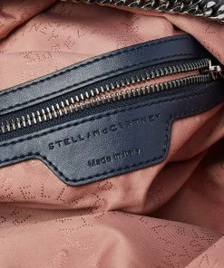 Buy 🥰 Stella McCartney Dark Blue Faux Suede Falabella 🎒 Backpack For 👩 Women 🤩 -Stella McCartney Shop luxury women stella mccartney used handbags p490447 009