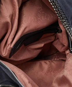 Buy 🥰 Stella McCartney Dark Blue Faux Suede Falabella 🎒 Backpack For 👩 Women 🤩 -Stella McCartney Shop luxury women stella mccartney used handbags p490447 012