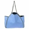 Hot Sale 🔔 Stella McCartney Blue Faux Leather Falabella Reversible Tote For 👩 Women ✨ -Stella McCartney Shop luxury women stella mccartney used handbags p492802 005