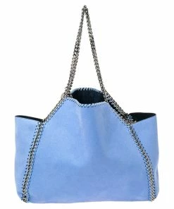 Hot Sale ๐ Stella McCartney Blue Faux Leather Falabella Reversible Tote For ๐ฉ Women โจ