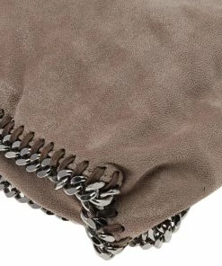 New 🛒 Stella McCartney Beige Faux Suede Falabella Tote For 👩 Women ⭐ -Stella McCartney Shop luxury women stella mccartney used handbags p498467 005