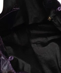 Flash Sale 🔥 Stella McCartney Metallic Purple Faux Python Leather Large Falabella Tote For 👩 Women 😍 -Stella McCartney Shop luxury women stella mccartney used handbags p499965 002