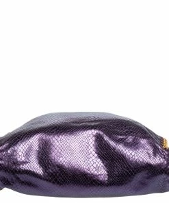 Flash Sale 🔥 Stella McCartney Metallic Purple Faux Python Leather Large Falabella Tote For 👩 Women 😍 -Stella McCartney Shop luxury women stella mccartney used handbags p499965 010