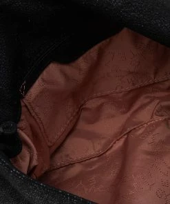 Coupon 🥰 Stella McCartney Black Faux Suede Falabella Shoulder Bag For 👩 Women ⌛ -Stella McCartney Shop luxury women stella mccartney used handbags p503792 001