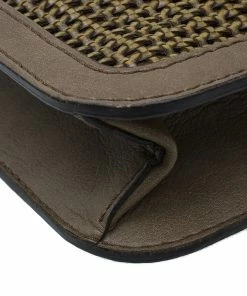 New 🌟 Stella McCartney Brown Woven Faux Leather Dawn Crossbody Bag For 👩 Women 🌟 -Stella McCartney Shop luxury women stella mccartney used handbags p50693 011