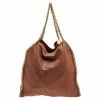 Cheapest 🛒 Stella McCartney Brown Faux Suede Large Falabella Tote For 👩 Women 🔥 -Stella McCartney Shop luxury women stella mccartney used handbags p510926 001