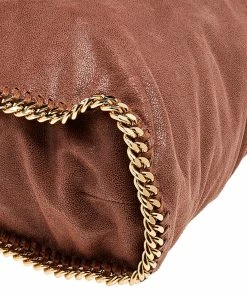 Cheapest 🛒 Stella McCartney Brown Faux Suede Large Falabella Tote For 👩 Women 🔥 -Stella McCartney Shop luxury women stella mccartney used handbags p510926 003