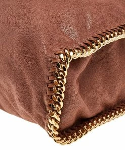 Cheapest 🛒 Stella McCartney Brown Faux Suede Large Falabella Tote For 👩 Women 🔥 -Stella McCartney Shop luxury women stella mccartney used handbags p510926 004