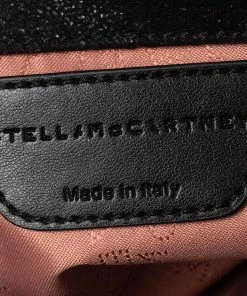 Best Pirce ⭐ Stella McCartney Black Faux Leather Mini Falabella Tote For 👩 Women 🎉 -Stella McCartney Shop luxury women stella mccartney used handbags p512490 002