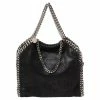 Best Pirce ⭐ Stella McCartney Black Faux Leather Mini Falabella Tote For 👩 Women 🎉 -Stella McCartney Shop luxury women stella mccartney used handbags p512490 008