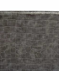 Flash Sale ✔️ Stella McCartney Grey Faux Croc Leather Oversized Flap Clutch For 👩 Women ✔️ -Stella McCartney Shop luxury women stella mccartney used handbags p520850 006