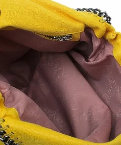 Budget 💯 Stella McCartney Yellow Faux Leather Small Falabella Tote For 👩 Women 💯 -Stella McCartney Shop luxury women stella mccartney used handbags p52489 013