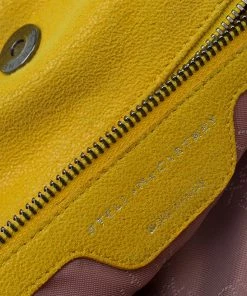 Budget 💯 Stella McCartney Yellow Faux Leather Small Falabella Tote For 👩 Women 💯 -Stella McCartney Shop luxury women stella mccartney used handbags p52489 014