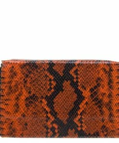 Deals 🔥 Stella McCartney Orange Faux Python Mini Beckett Crossbody Bag For 👩 Women ✨ -Stella McCartney Shop luxury women stella mccartney used handbags p52588 004