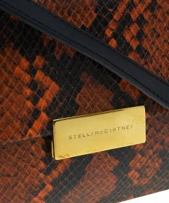 Deals 🔥 Stella McCartney Orange Faux Python Mini Beckett Crossbody Bag For 👩 Women ✨ -Stella McCartney Shop luxury women stella mccartney used handbags p52588 008