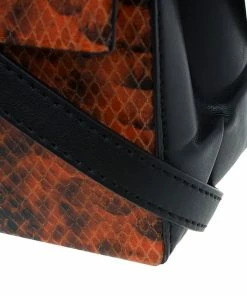 Deals 🔥 Stella McCartney Orange Faux Python Mini Beckett Crossbody Bag For 👩 Women ✨ -Stella McCartney Shop luxury women stella mccartney used handbags p52588 009