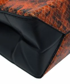 Deals 🔥 Stella McCartney Orange Faux Python Mini Beckett Crossbody Bag For 👩 Women ✨ -Stella McCartney Shop luxury women stella mccartney used handbags p52588 012