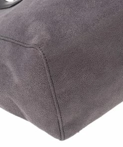 Hot Sale 🔔 Stella McCartney Grey Faux Leather Shopper Tote For 👩 Women 💯 -Stella McCartney Shop luxury women stella mccartney used handbags p526868 011